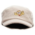 thumbnail image 1 of Icon Two Thumbs Up Wool Fashion Fitted Engineer Cap - Natural OSFM, 1 of 5