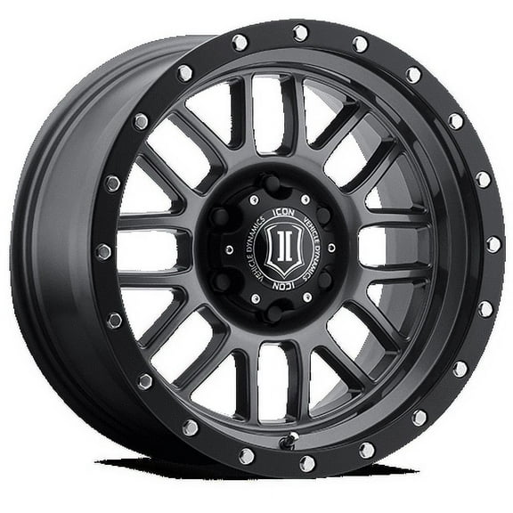 Icon Vehicle Dynamics 1217858347Gm 17 X 8.5 Alpha 6 X 5.5In 4.75In Bp 0Mm Offset - Gun Metal