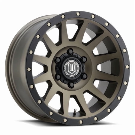 Icon Vehicle Dynamics 2017856350Br 17 X 8.5 Compression 6 X 135 5Inbp 6Mm Offset- Bronze