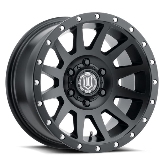 Icon Vehicle Dynamics 2017858347Sb 17 X 8.5 Compression 6 X 5.5In 4.75Inbp 0Mm Offset- Sat Black