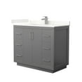 thumbnail image 1 of Wyndham Collection Wcf111142s-Qtz-Unsmxx Icon 42" Free Standing Single Basin Vanity Set -, 1 of 7