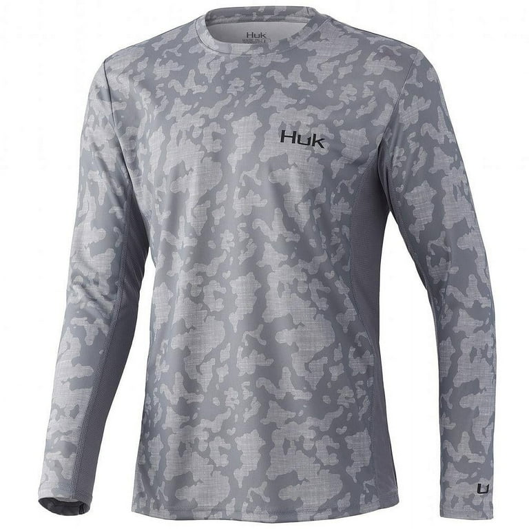 HUK Icon X Running Lakes Sleeve Sargasso Sea, Large Long Sleeve - Main Image