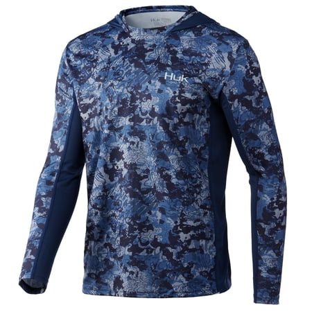 HUK Icon X Tide Change Youth Hoodie Atlantic, Youth XLarge