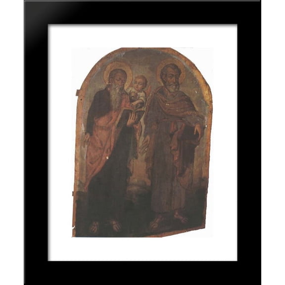 Icon of Apostles Peter and Matthew 20x24 Framed Art Print by Yov Kondzelevych