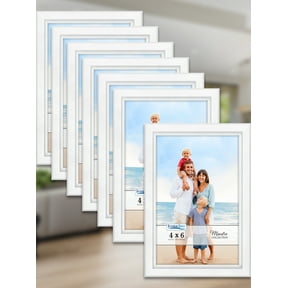 Icona Bay 4x6 White Tabletop Picture Frames, Modern Contemporary Style, 12 Pack, Maestro Collection (US Company)