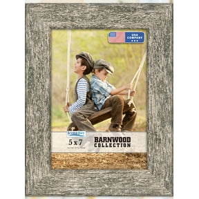 Icona Bay 5x7 Brown Oak Picture Frame, 1 Pack, Barnwood Tabletop Frames