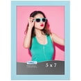 thumbnail image 1 of Icona Bay 5x7 Pastel Blue Wood Picture Frame, 1 Pack, Pizzazz Tabletop Frames, 1 of 7