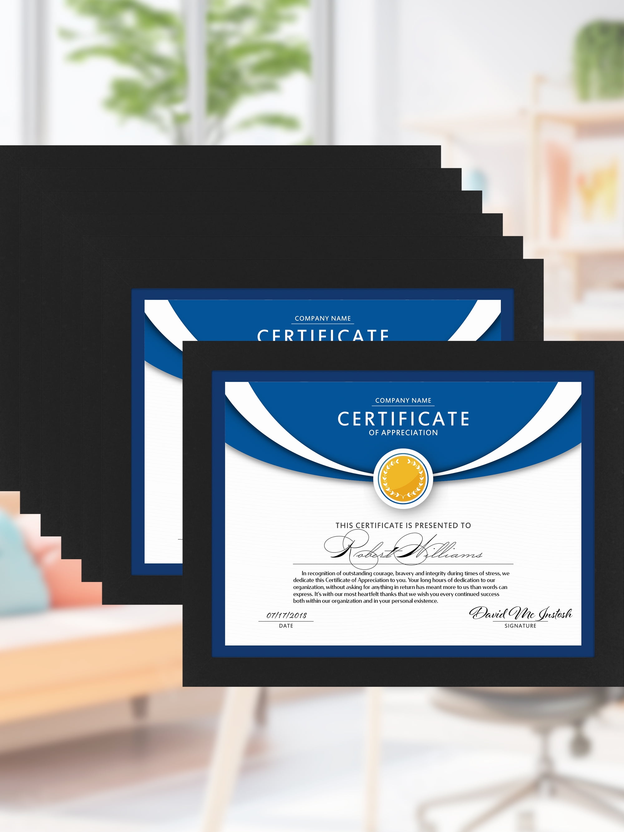 Icona Bay, Diploma Frames, 8.5x11, Black, 12 Pack for Certificates ...