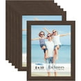 thumbnail image 1 of Icona Bay 8x10 Brown Picture Frames, 6 Pack, Exclusives Collection (US Company), 1 of 7
