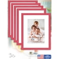 thumbnail image 1 of Icona Bay 8x10 Red Picture Frames W/ 5x7 Mat, 5 PK, Bliss Tabletop Frames, 1 of 7