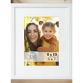 thumbnail image 1 of Icona Bay 8x10 White Picture Frame W/ 5x7 Mat, 1 PK, Eve Tabletop Picture Frames, 1 of 6