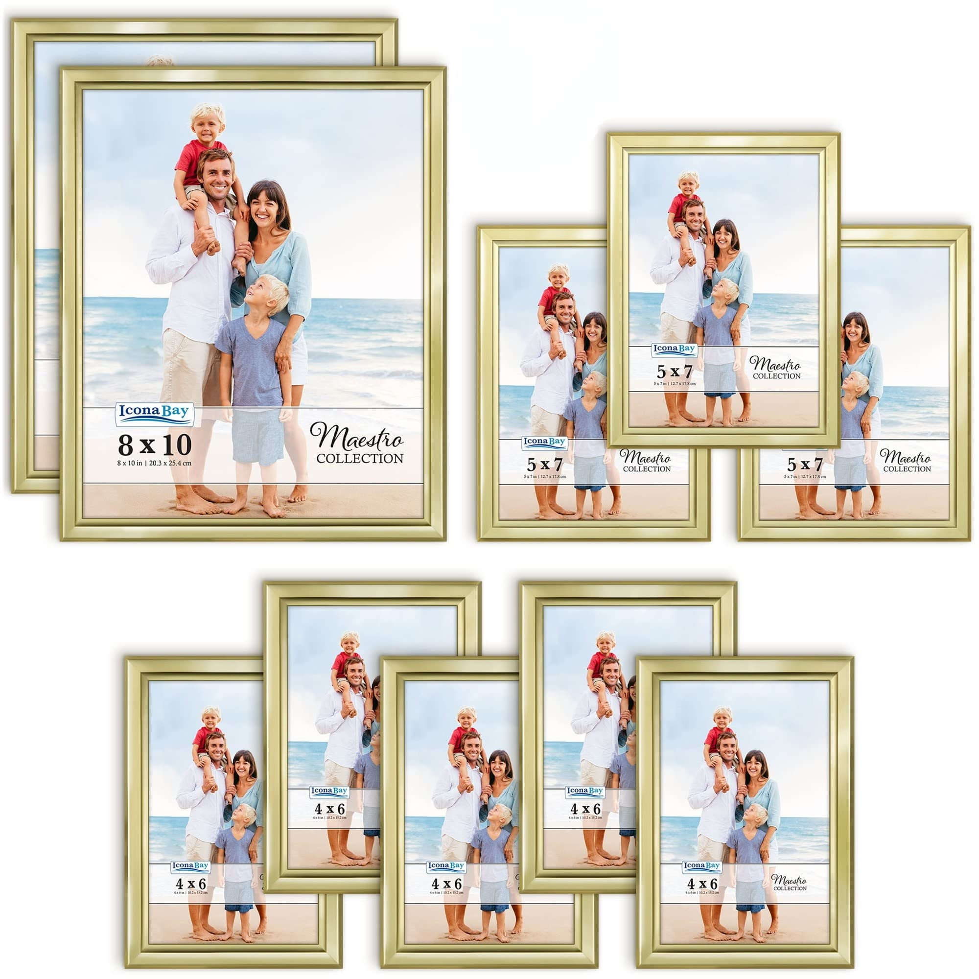 Icona Bay Set of Gold Picture Frames in Gold