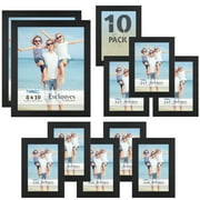 Icona Bay Mixed Sizes Black Picture Frames, 10 Pack, Exclusives Collection (US Company)