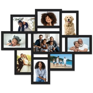 5 x 7 Thin Collage 4 Photos Frame Black - Room Essentials™