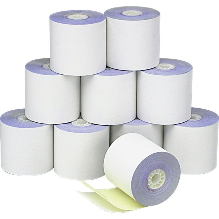 Impact Printing Carbonless Paper Rolls, 2.25 Impact Printing Carbonless Paper Rolls, 2.25