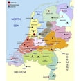 thumbnail image 1 of Iconic Arts Laminated 16x19 Poster Netherlands map Large, 1 of 4