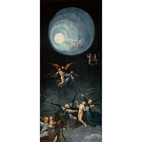 Iconic Arts Laminated 16x38 Poster: Hieronymus Bosch - Ascent of The Blessed