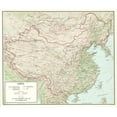thumbnail image 1 of Iconic Arts Laminated 28x24 Poster: Pin China Physical Map Land Composition 1024x824 Maps of on, 1 of 4