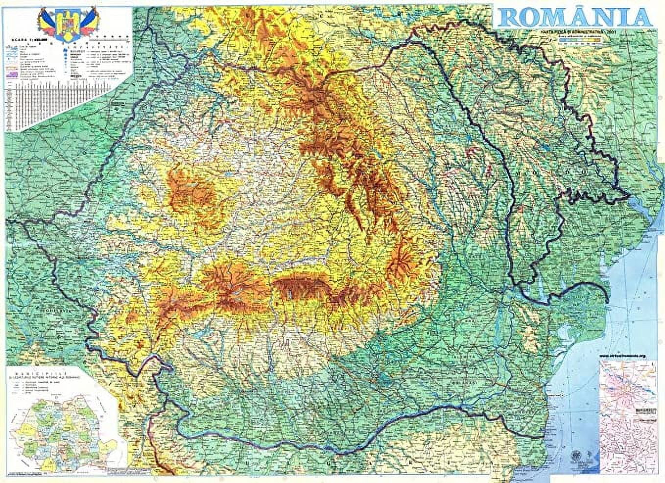 Iconic Arts Laminated 33x24 Poster Large Detailed Physical Map Of Iconic Arts Laminated 33x24 Poster Large Detailed Physical Map Of Romania Romania Large Detailed Physical MapMaps 09e6506d 3d75 4ca2 840f 41cd3dce164c.0a8c633a977d597e67504986e19abbc0