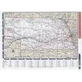 thumbnail image 1 of Iconic Arts Laminated 33x24 Poster: Nebraska Road Map My Blog, 1 of 4