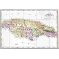thumbnail image 1 of Iconic Arts Laminated 34x24 Poster: Road Map - Map of Jamaica, Jamaica Maps - Mapsof.net, 1 of 4