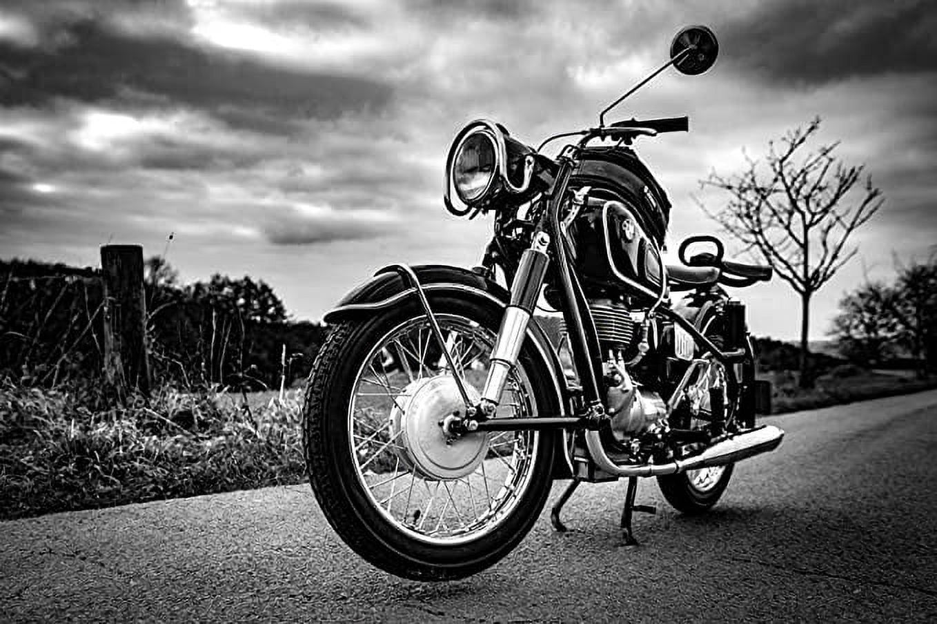 Iconic Arts Laminated 36x24 inches Poster: Motorcycle BMW