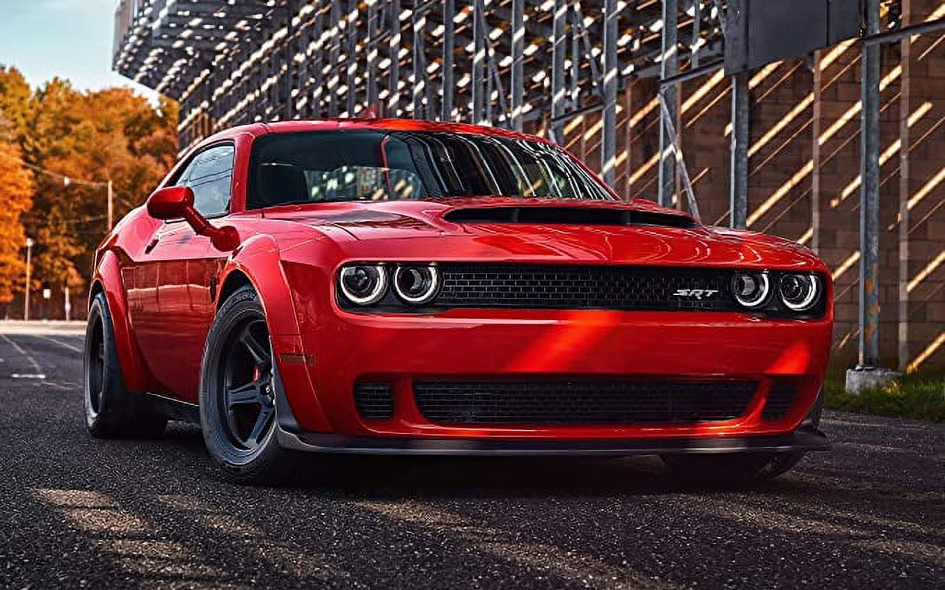 Iconic Arts Laminated 42x24 Poster: 2018 Dodge Challenger SRT