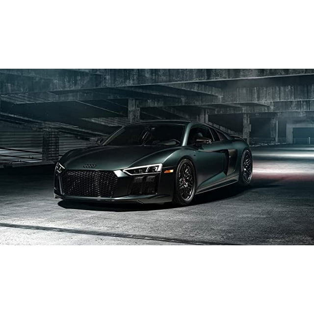 Iconic Arts Laminated 42x24 Poster: Audi R8 V10 - Walmart.com