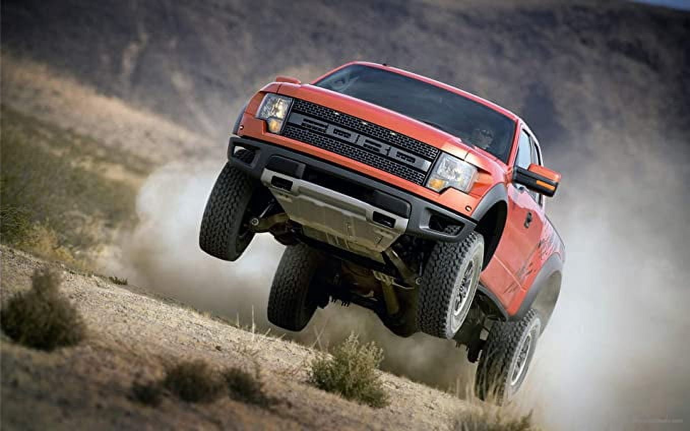 Iconic Arts Laminated 42x24 Poster: Ford f150 SVT Raptor 2 Wide ...