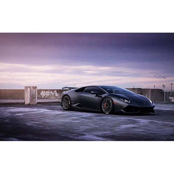 Iconic Arts Laminated 42x24 Poster: Lamborghini Huracan on adv1 Wheels widelamborghini Huracan perfomante Spyder 2018 4k HDlamborghini Huracan perfomante Spyder Geneva 2018 4k Wide