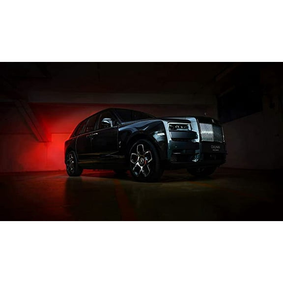 Iconic Arts Laminated 42x24 Poster: Rolls Royce cullinan Black Badge 2020 4k 8k hd Cars HD