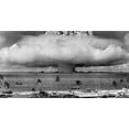 thumbnail image 1 of Iconic Arts Laminated 45x24 Poster: Nuclear Weapons Test Nuclear Weapon Weapons Test Explosion Mushroom Cloud Crossroads Baker Bikini Atoll 1946 Atomic Bomb Hydrogen Bomb, 1 of 4