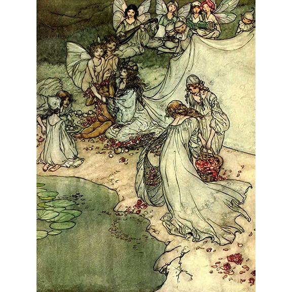 Iconic Arts Midsummer Nights Dream Art Laminated Poster 24x36