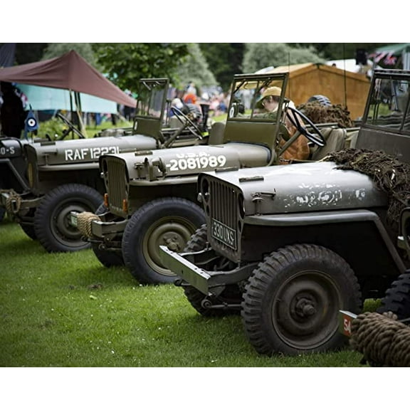 Iconic Arts Military Jeep Laminated Poster 24x36