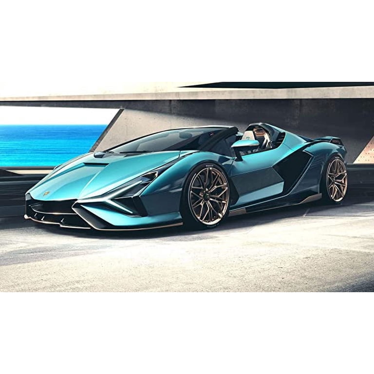 Iconic Arts Supercar- Lamborghini Sian Roadster Laminated 24x36