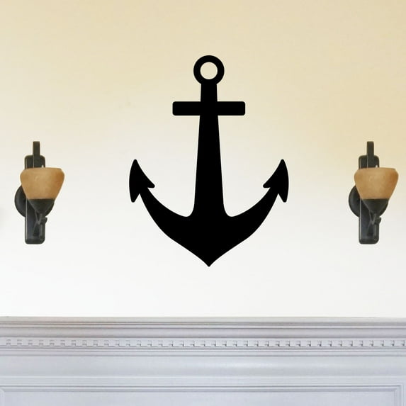 Iconic Boat Anchor Symbol - Beautiful Solid Steel Home Decor Decorative Accent Metal Art Wall Sign