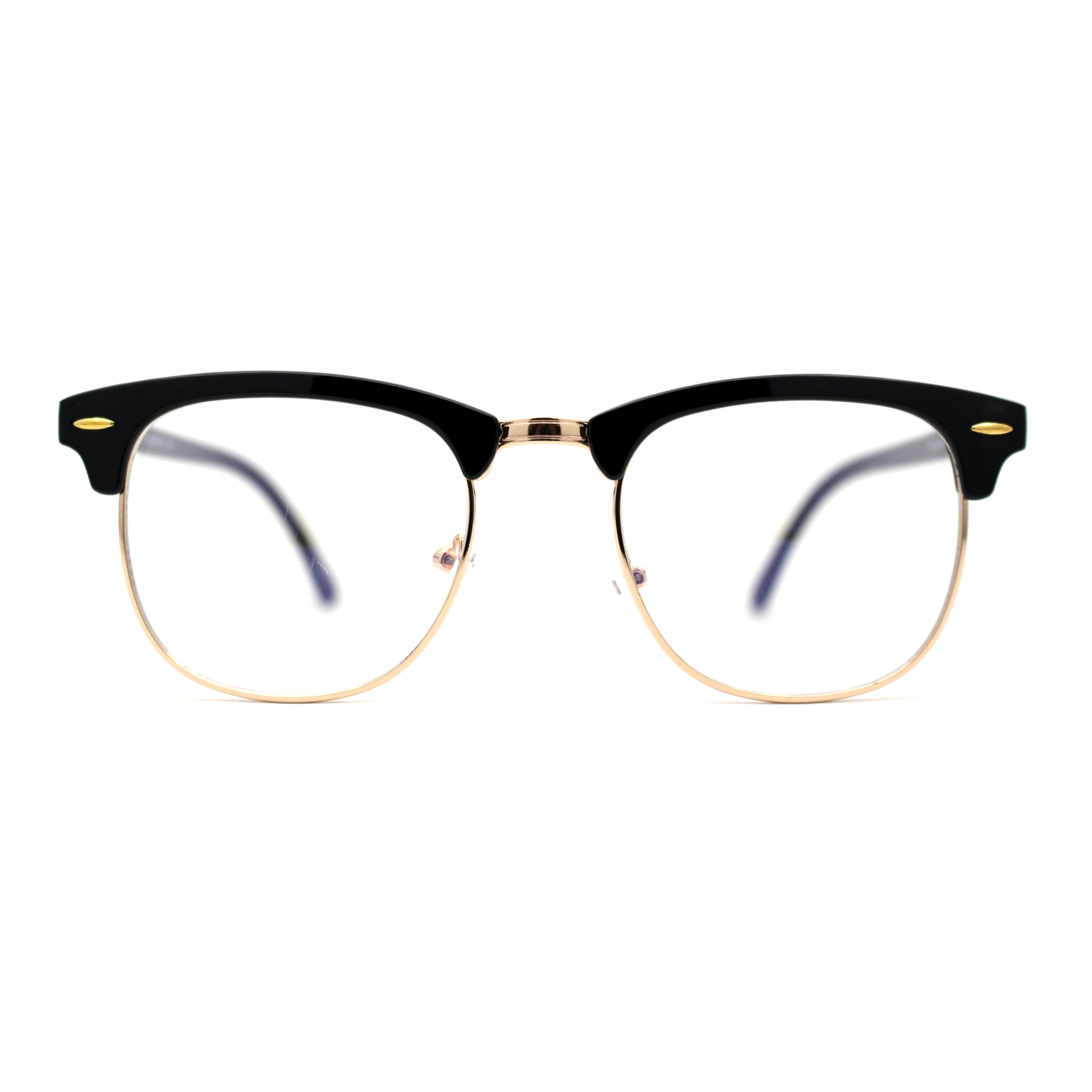 Iconic Brownline Half Rim Blue Light Blocking Computer Glasses Black ...