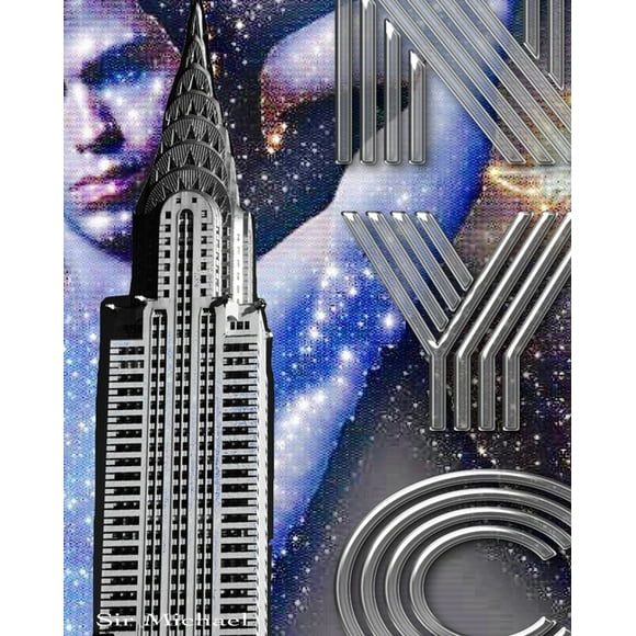 Iconic Chrysler Building New York City Sir Michael Artist Drawing Writing journal: Iconic Chrysler Building New York Cit, (Paperback)