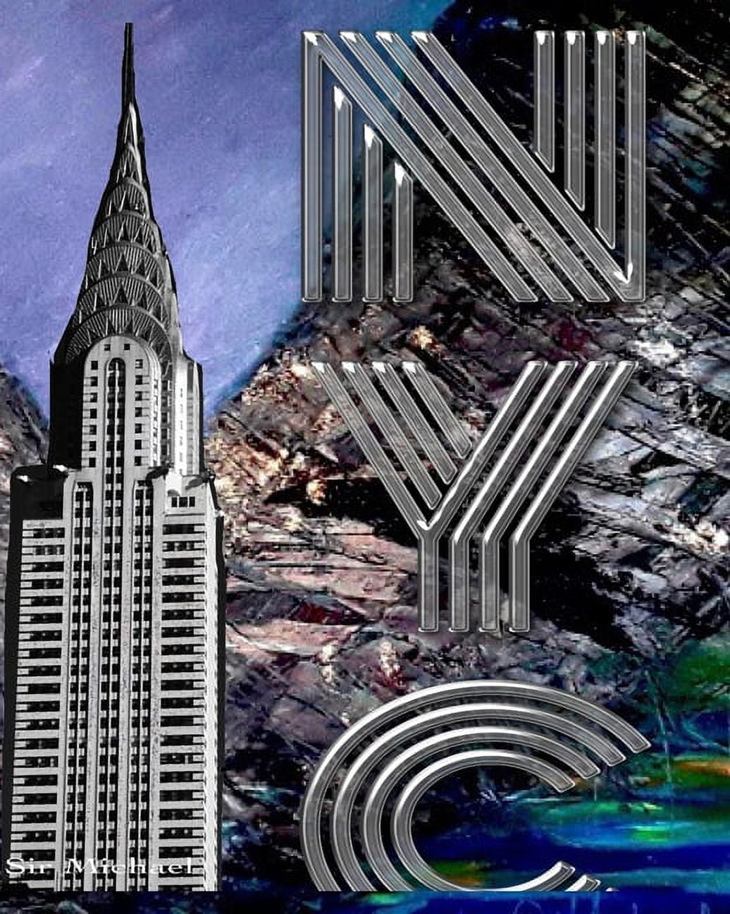 Iconic Chrysler Building New York City Sir Michael Huhn Artist Drawing