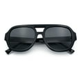 thumbnail image 1 of Iconic Classy Luxe Thick Metal Core Arm Racer Sunglasses All Black, 1 of 8