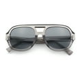 thumbnail image 1 of Iconic Classy Luxe Thick Metal Core Arm Racer Sunglasses Slate - Black, 1 of 8