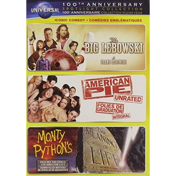 Iconic Comedy Spotlight Collection (The Big Lebowski / American Pie / Monty Python's The Meaning of Life) (Universal's 100th Anniversary Edition) - DVD