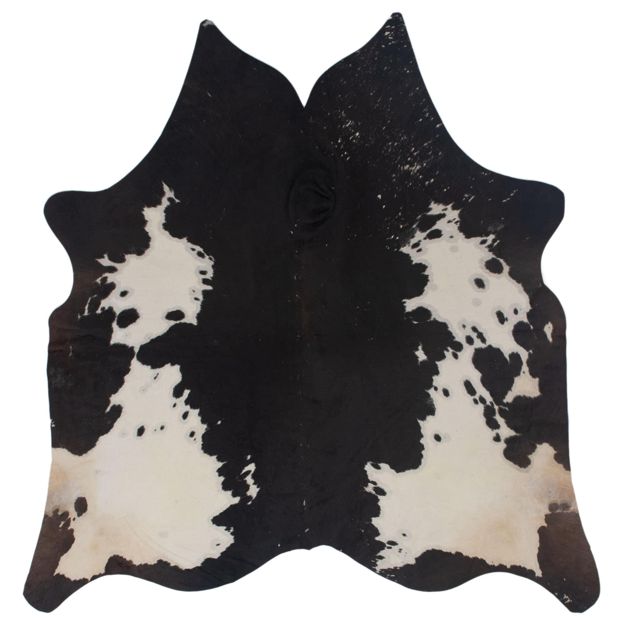 Iconic Cowhide Skin Natural Leather Black White Area Rug Animal print ...