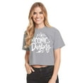 thumbnail image 1 of Iconic Darling - Juniors Cropped Cotton Blend T-Shirt, 1 of 4