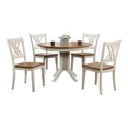 thumbnail image 1 of 5-Pc Double X-Back Wood Dining Set in Caramel/Biscotti, 1 of 4