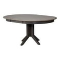 thumbnail image 1 of Round Rubberwood Dining Table in Gray Stone/Black Stone, 1 of 4