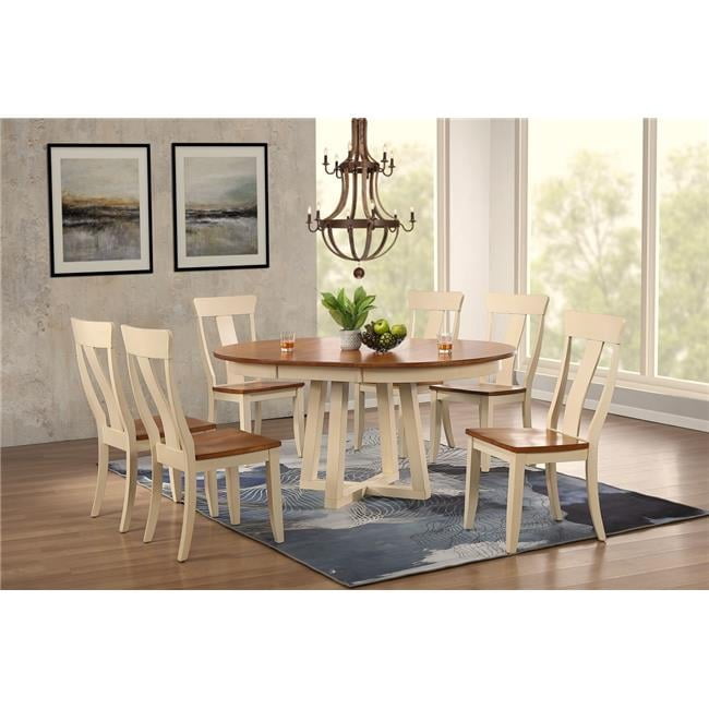 Iconic Furniture RD45-CRS-CH57-CL-BI-7PC 45 x 45 x 63 in. Antiqued ...