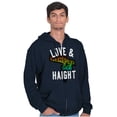 thumbnail image 1 of Iconic Haight Ashbury San Francisco Unisex Fleece Graphic Zip Up Hoodie Brisco Brands 2X, 1 of 5