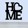 thumbnail image 1 of Iconic Home with Heart Graphic Laser Cut Solid Steel Decorative Home Accent Wall Sign Hanging, 1 of 3
