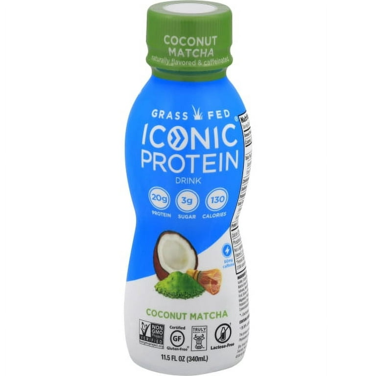 Coconut Matcha Grass Fed Protein Drink, Iconic